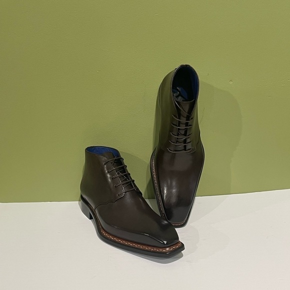 Emilio Franco ankle boot chukka chocolate oxford leather calf lace up - Picture 1 of 6